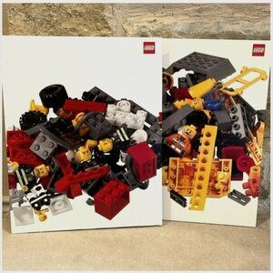 2 NEW Lego Pocket Folders mini figures bricks construction toy